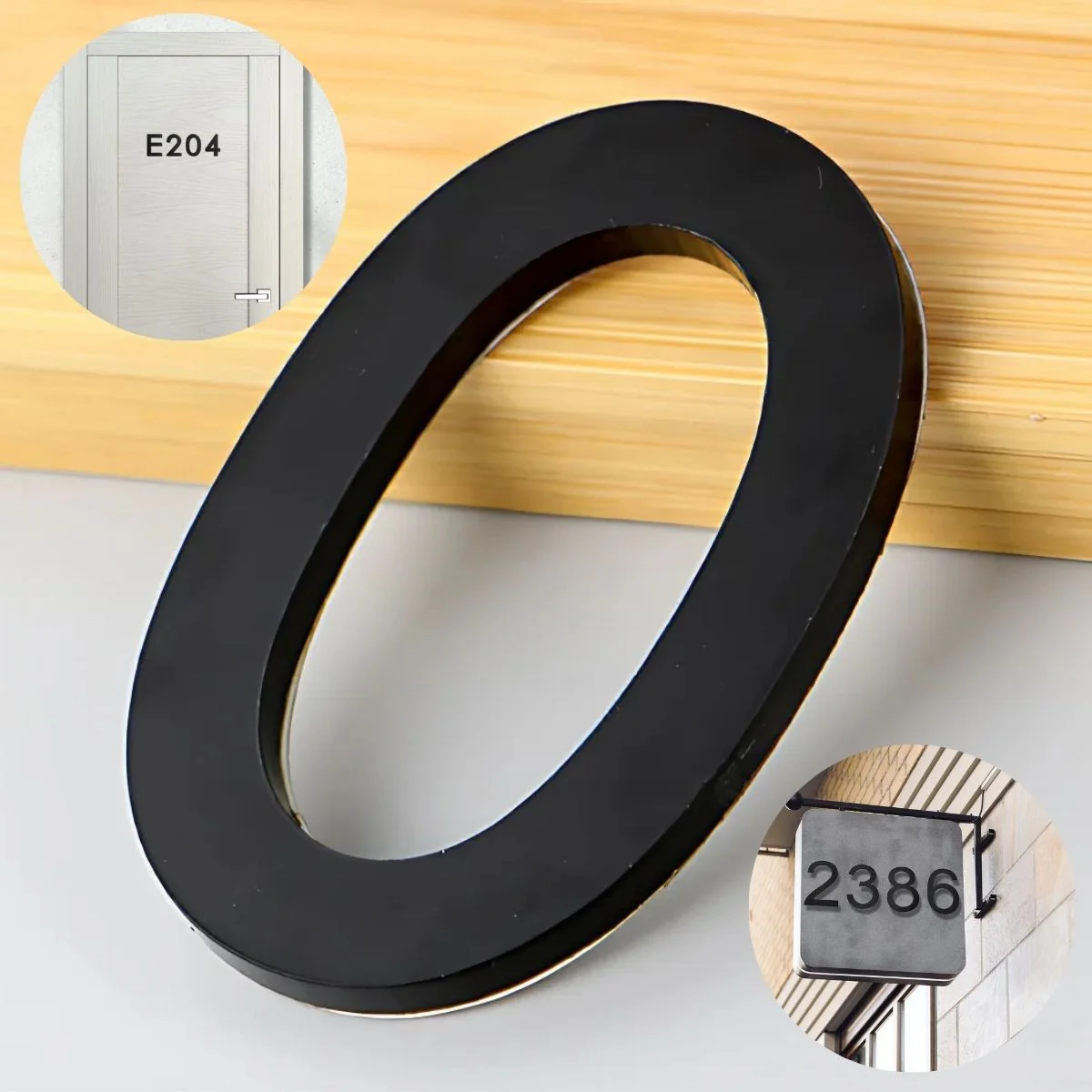 Números En Acrílico Autoadhesivo 10X6.6Cm Para Fachadas Y Puertas. Letrero Señal Numérica Adhesiva. (Unidad) - Image 3