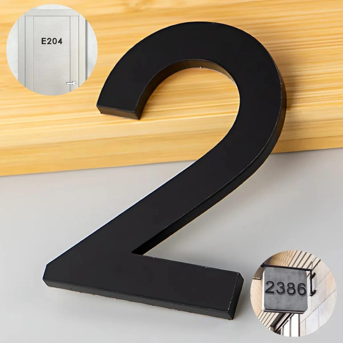 Números En Acrílico Autoadhesivo 10X6.6Cm Para Fachadas Y Puertas. Letrero Señal Numérica Adhesiva. (Unidad) - Image 5