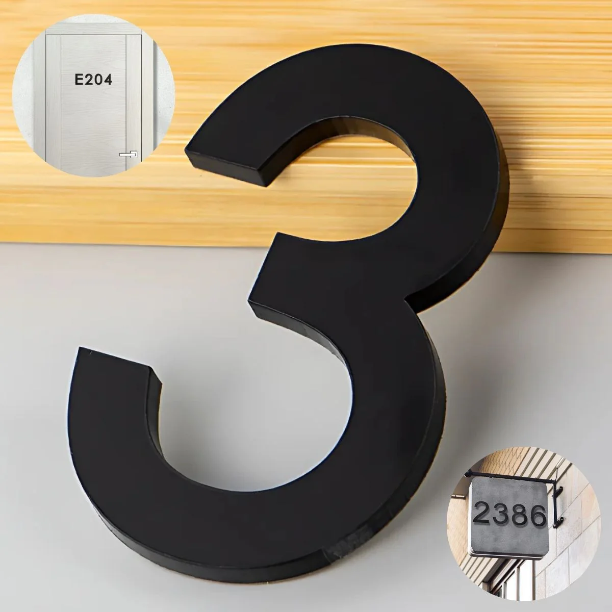 Números En Acrílico Autoadhesivo 10X6.6Cm Para Fachadas Y Puertas. Letrero Señal Numérica Adhesiva. (Unidad) - Image 6