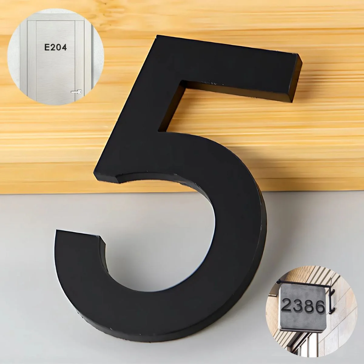 Números En Acrílico Autoadhesivo 10X6.6Cm Para Fachadas Y Puertas. Letrero Señal Numérica Adhesiva. (Unidad) - Image 8