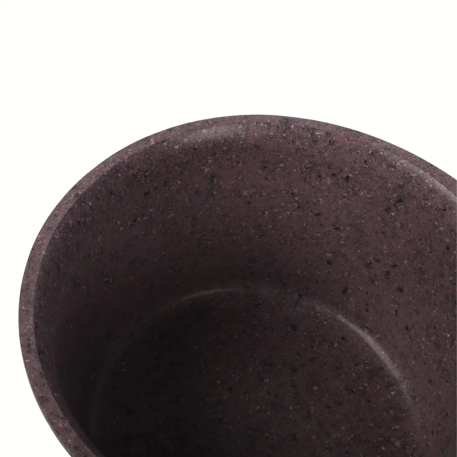 Olla Multifunción Ceramica Antiadherente 16Cm Con Tapa De Vidrio Color Marrón Rojizo  Mango Imitación Madera-Eco Friendly 100% Libre De Teflon - Image 3