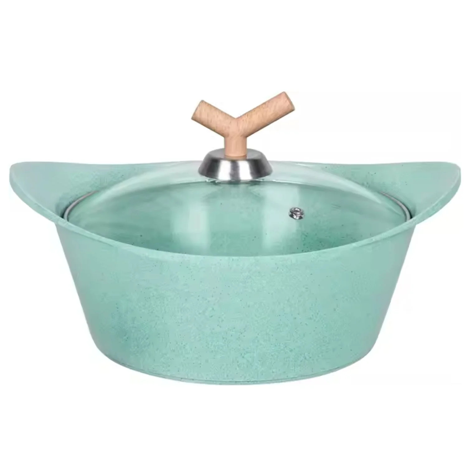 Ollas De Cerámica En Acabado Jade De Aluminio Fundido Con Revestimiento Antiadherente Cerámico Eco-Friendly. Ideal Para Cocinas De Inducción. Batería De Cocina. - Image 3