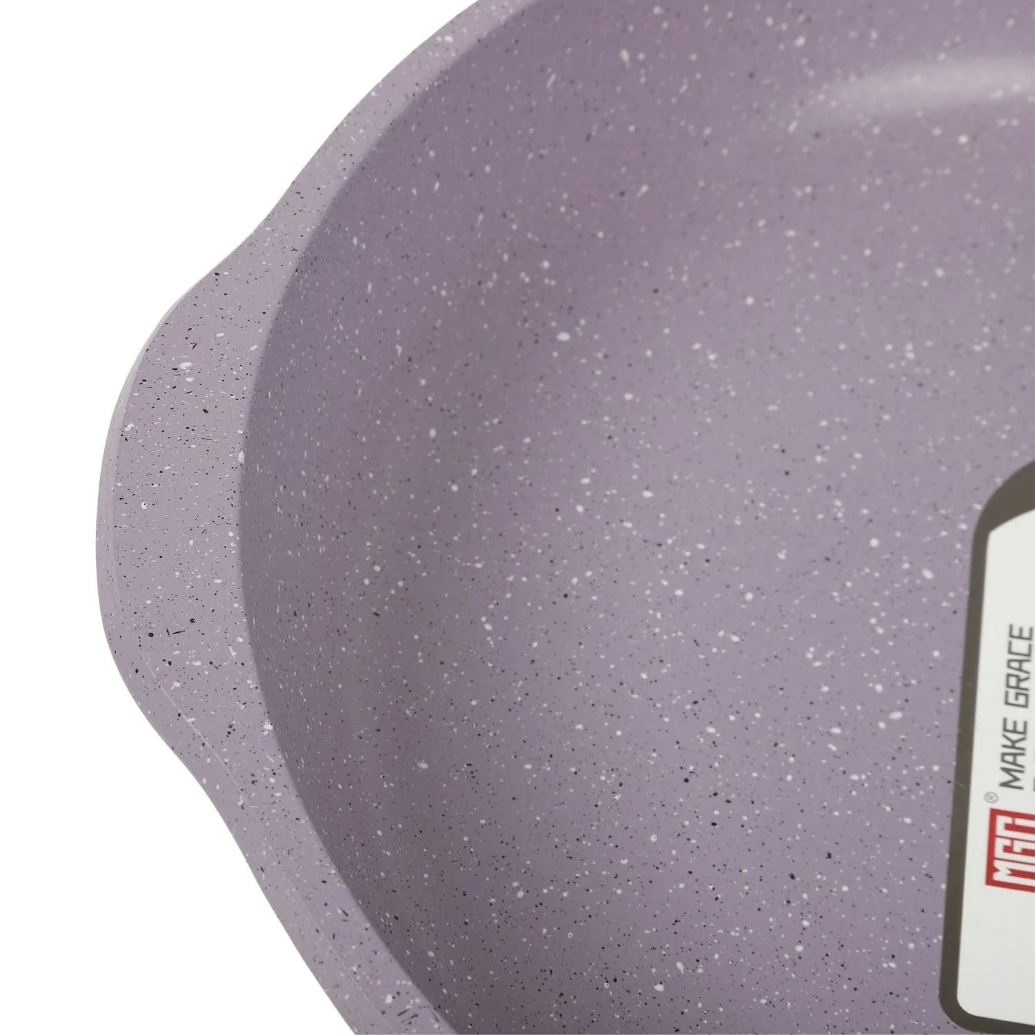 Ollas Y Sartén Antiadherente 9 Piezas Color Morado 100% Libre De Teflon Con Mango De Madera Y Revestimiento Cerámico. - Image 4
