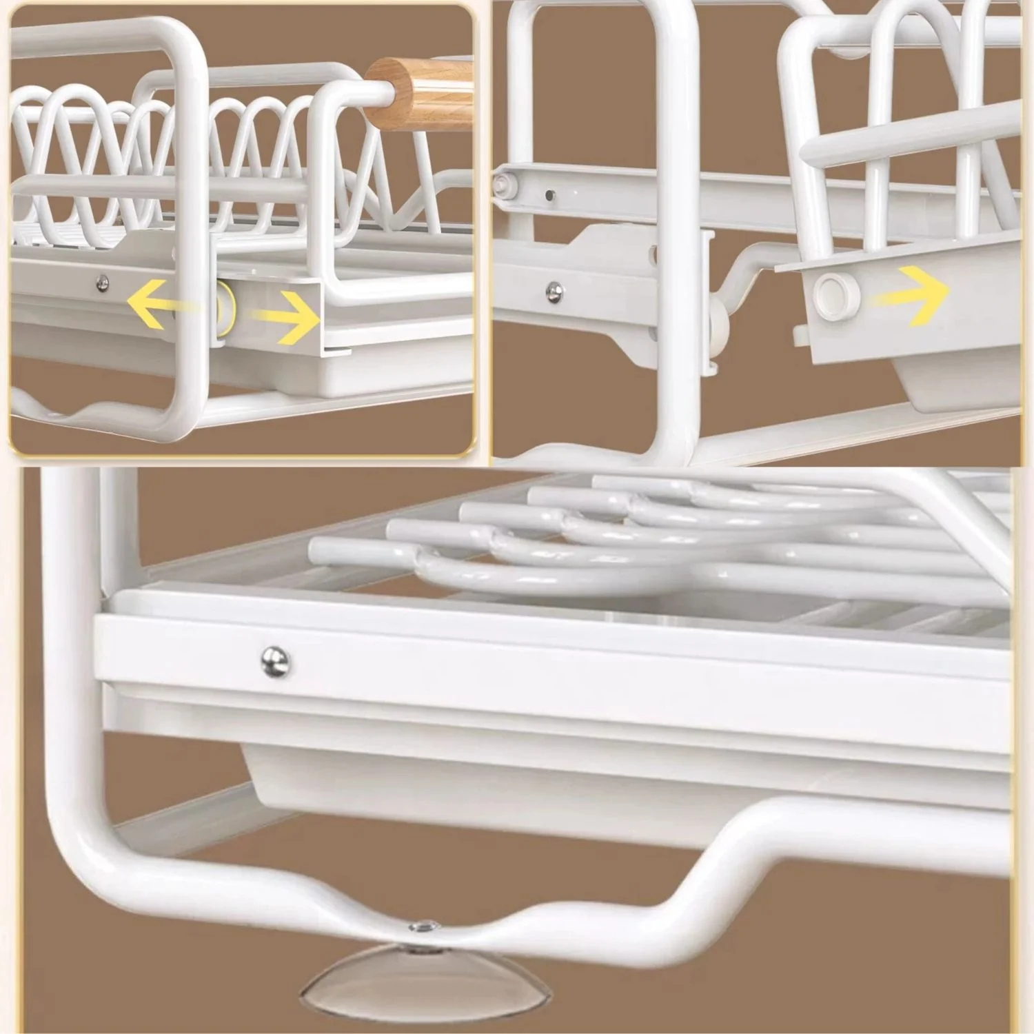 Organizador De Cocina Con Cajón Deslizable Y Ventosas. 40 Cm X 30 Cm X 13Cm 1 Nivel. Ahorra Espacio. Rack Compacto Para Cocina. - Image 3
