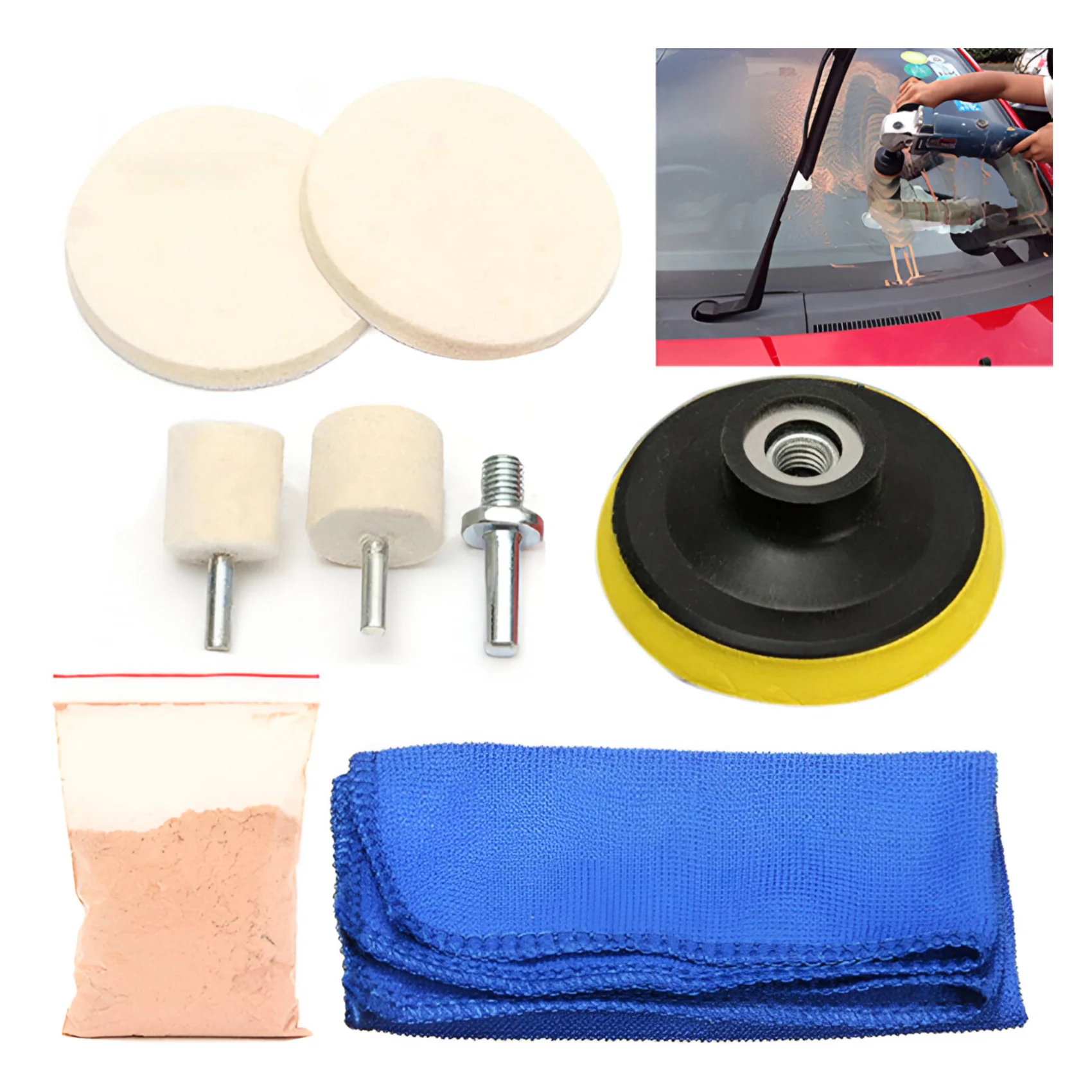Óxido De Cerio Mas Kit Para Pulir Vidrio. 70Gr - Image 2
