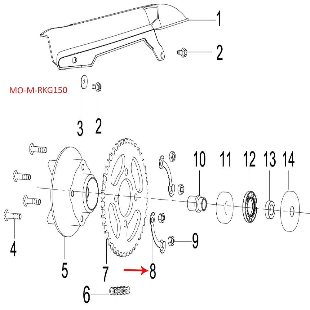 Pad Antireversa (RKG150 / RK150) - Image 2