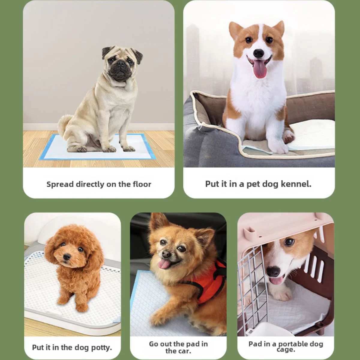 Pads De Entrenamiento Desechables Para Perros Mascotas 45Cm X 60Cm. (Pack De 50 Unidades) - Image 2