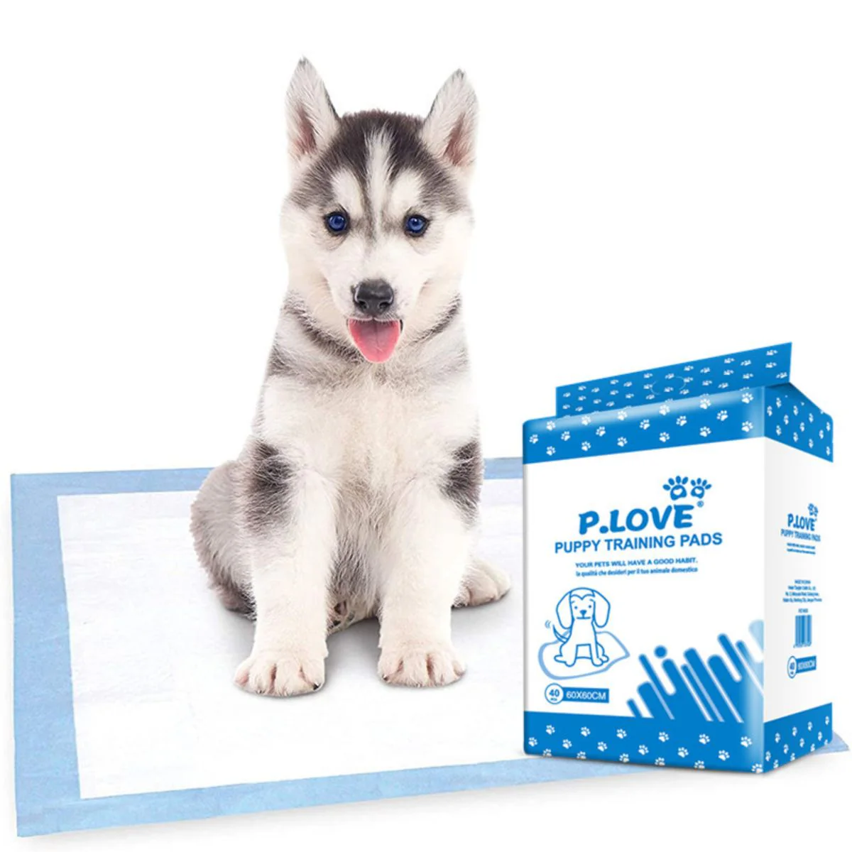 Pads De Entrenamiento Desechables Para Perros Mascotas 60Cm X 60Cm. (Pack De 40 Unidades)