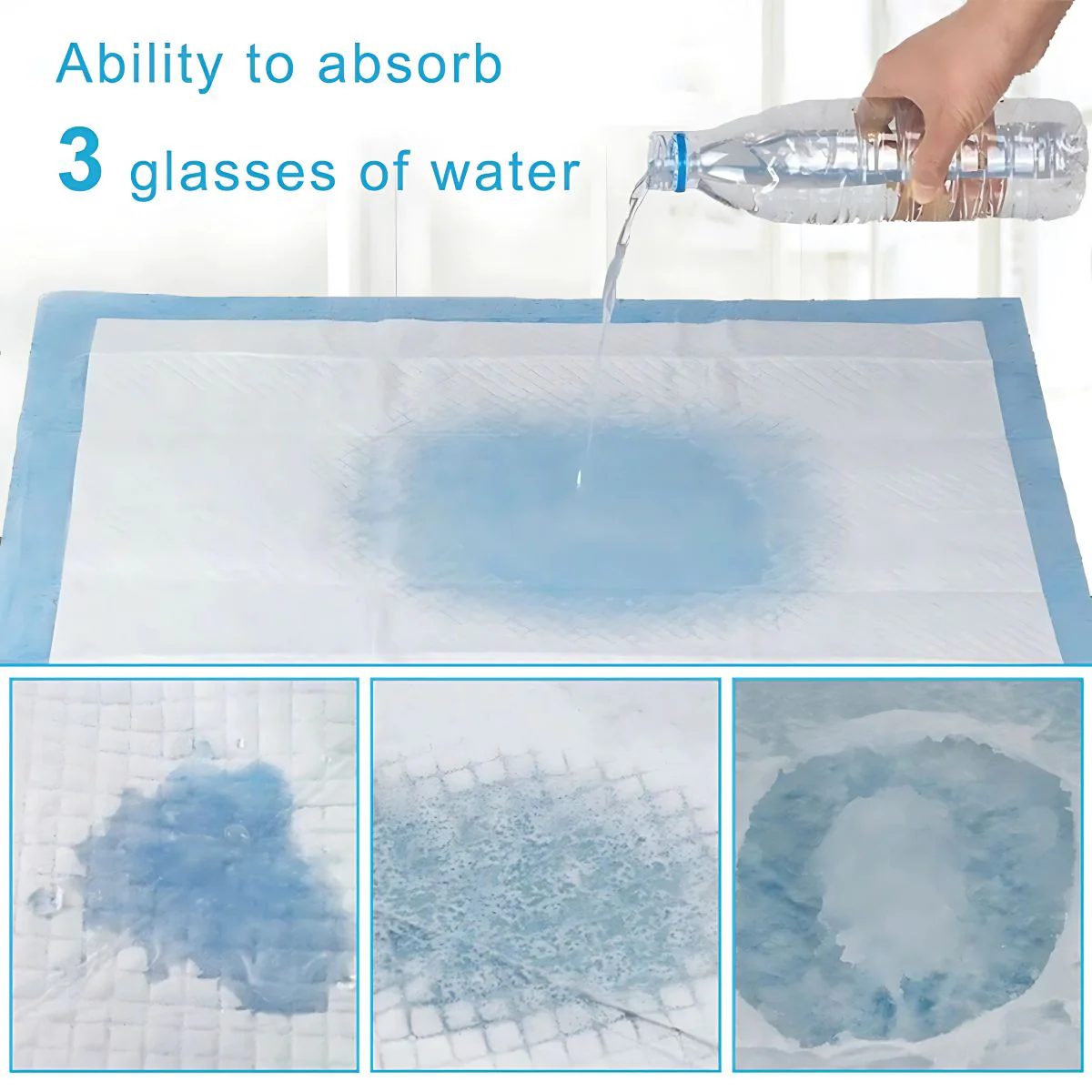 Pads De Entrenamiento Desechables Para Perros Mascotas 60Cm X 60Cm. (Pack De 40 Unidades) - Image 2