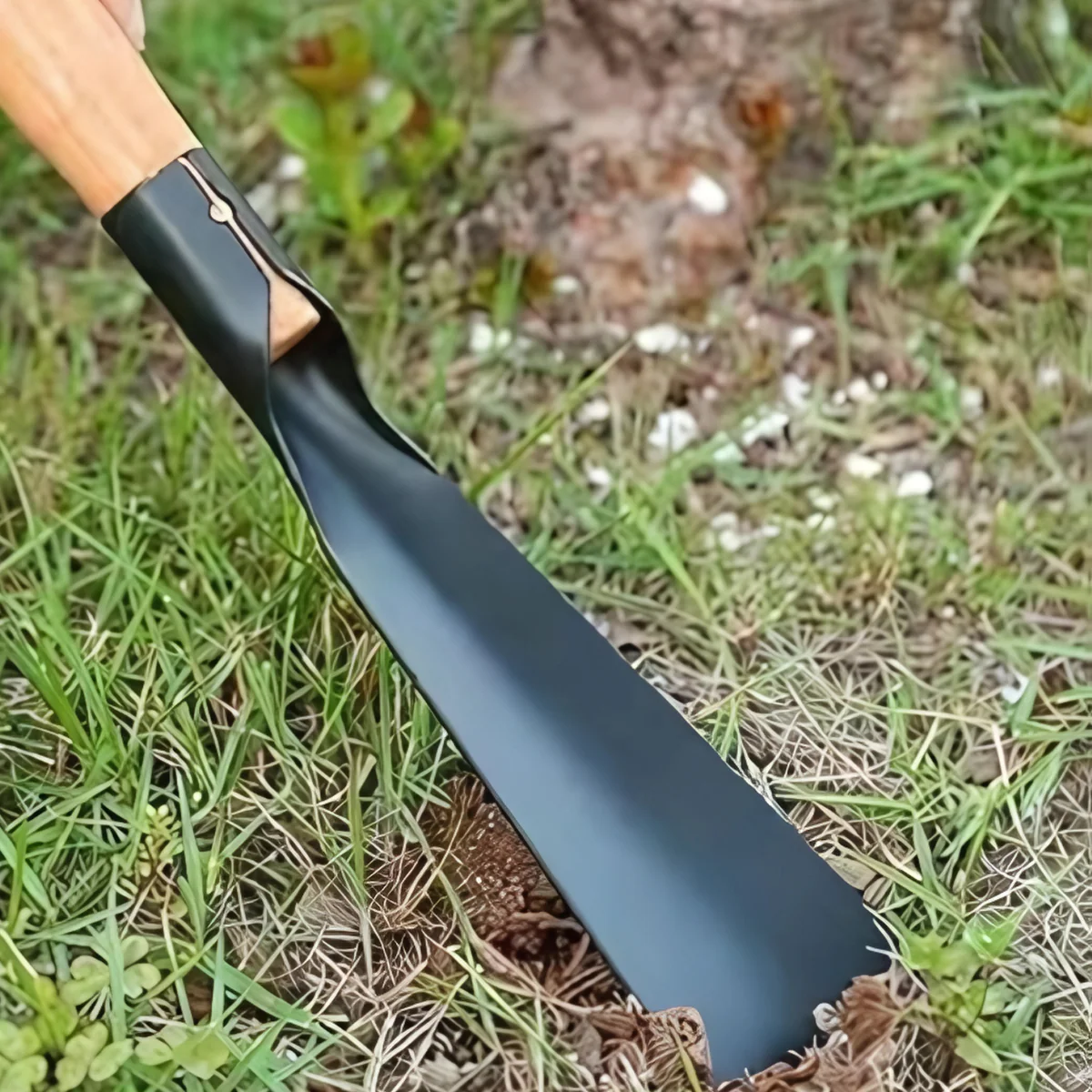 Pala De Jardinería Multiusos Con Mango De Madera. Ideal Para Sembrar Plantas, Suculentas Y Huertos. Resistente Y Punta Plana. - Image 2