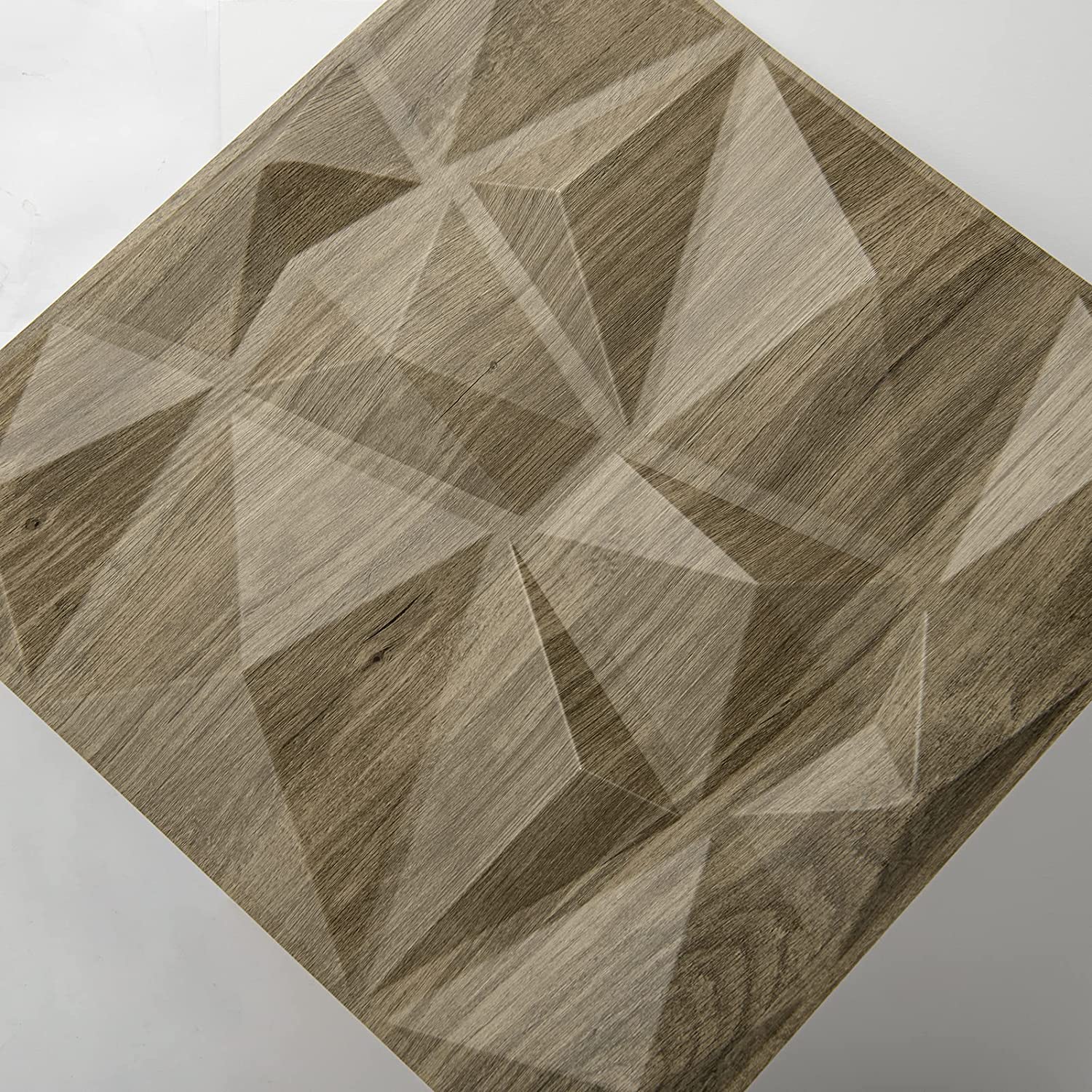 Panel 3D Plástico Decorativo Acabado WOOD Pintable 500 X 500 Mm 50 Pc / Box - Image 2