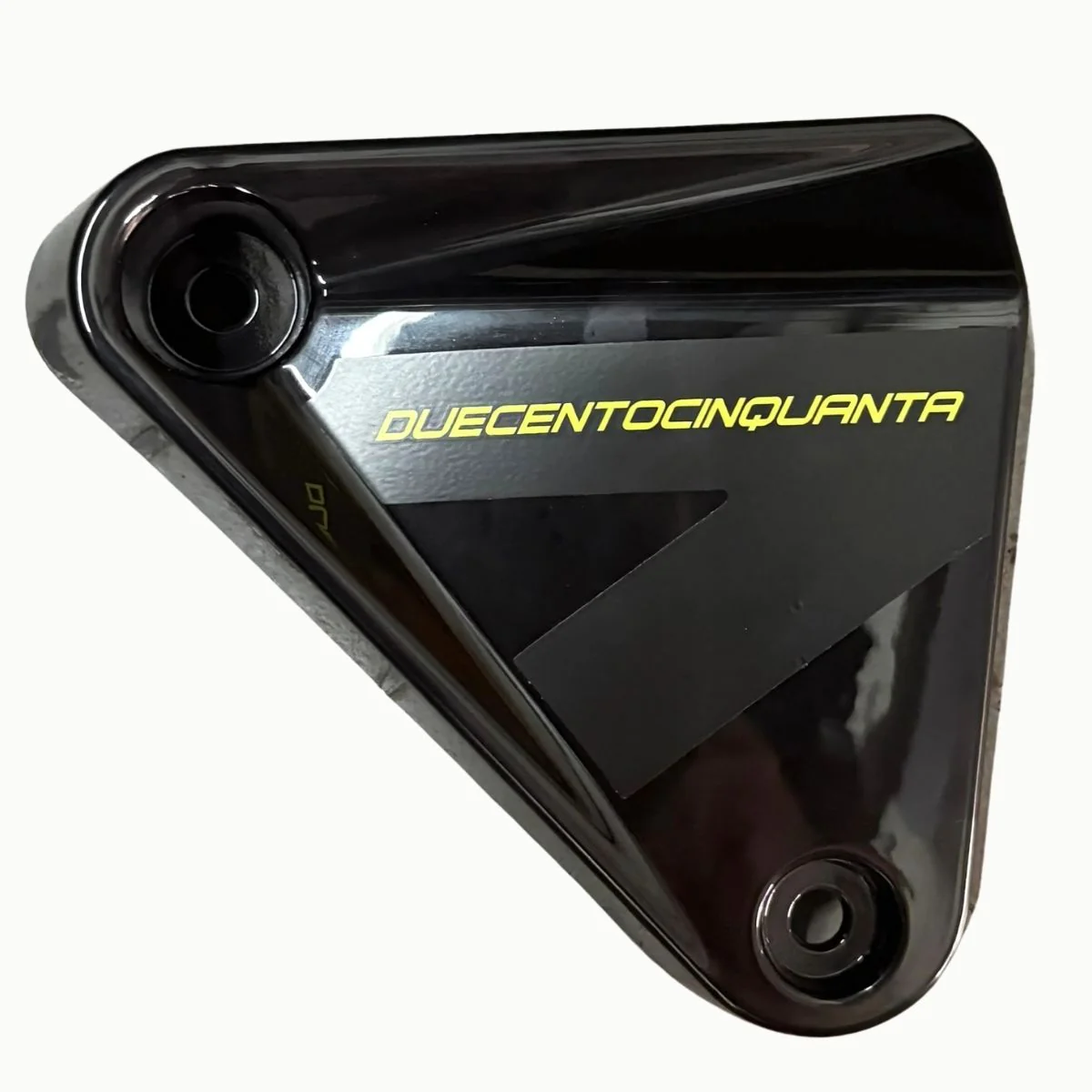 Panel Decorativo Derecho Negro Del Radiador Con Calcomanias Para Moto Gris (LEONCINO250)