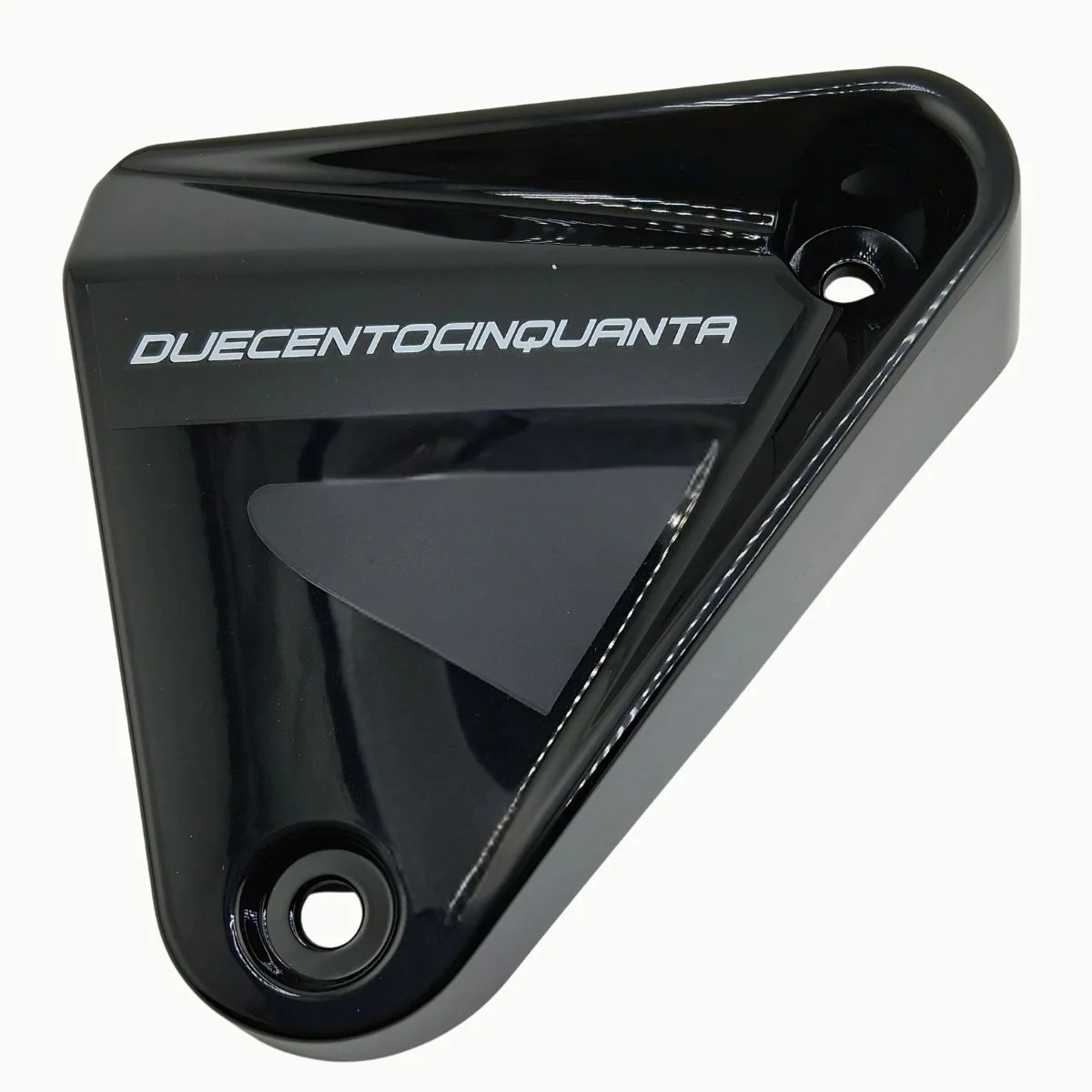 Panel Decorativo Izquierdo Negro Del Radiador Con Calcomanias Para Moto Roja (LEONCINO250)