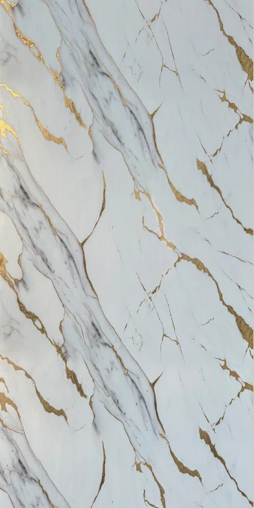 Panel Decorativo Mármol PVC 1.22 M X 2.80 M X 3 Mm Marmol Calacatta Dorado. Láminas De PVC Para Paredes Y Techo. - Image 3