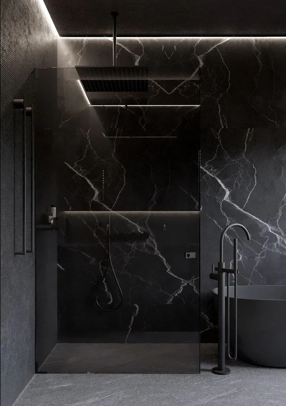 Panel Decorativo Mármol PVC 1.22 M X 2.80 M X 3 Mm Marmol Black White - Image 2