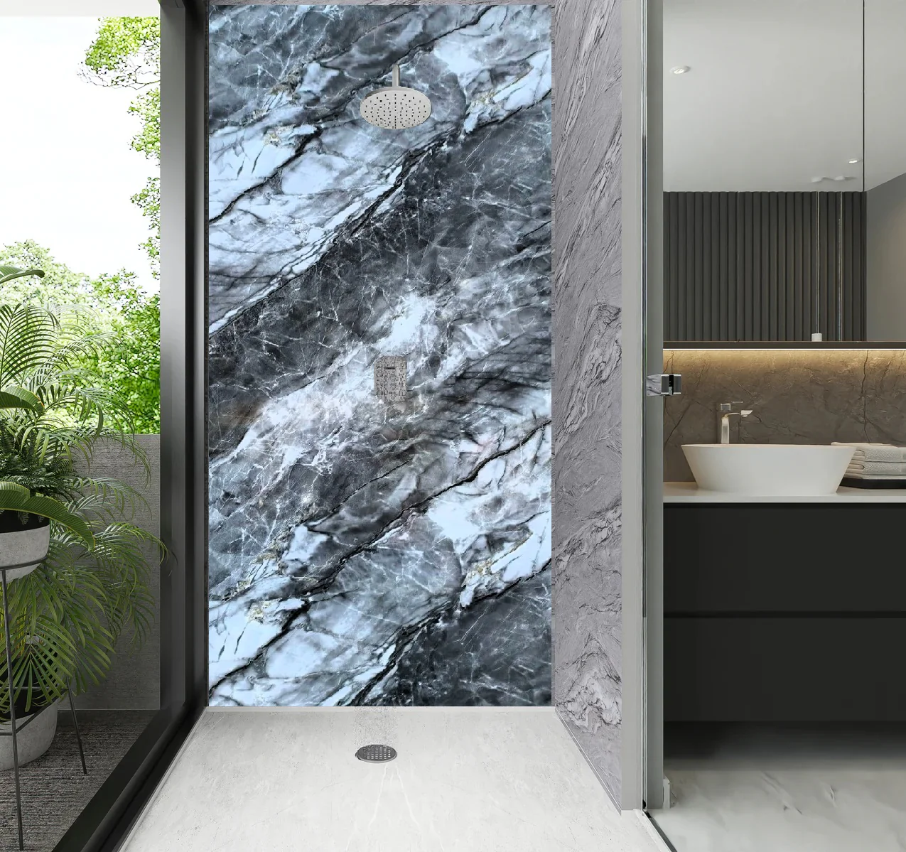 Panel Decorativo Mármol PVC 1.22 M X 2.80 M X 3 Mm. Acabado: Glacier Rock - Image 2