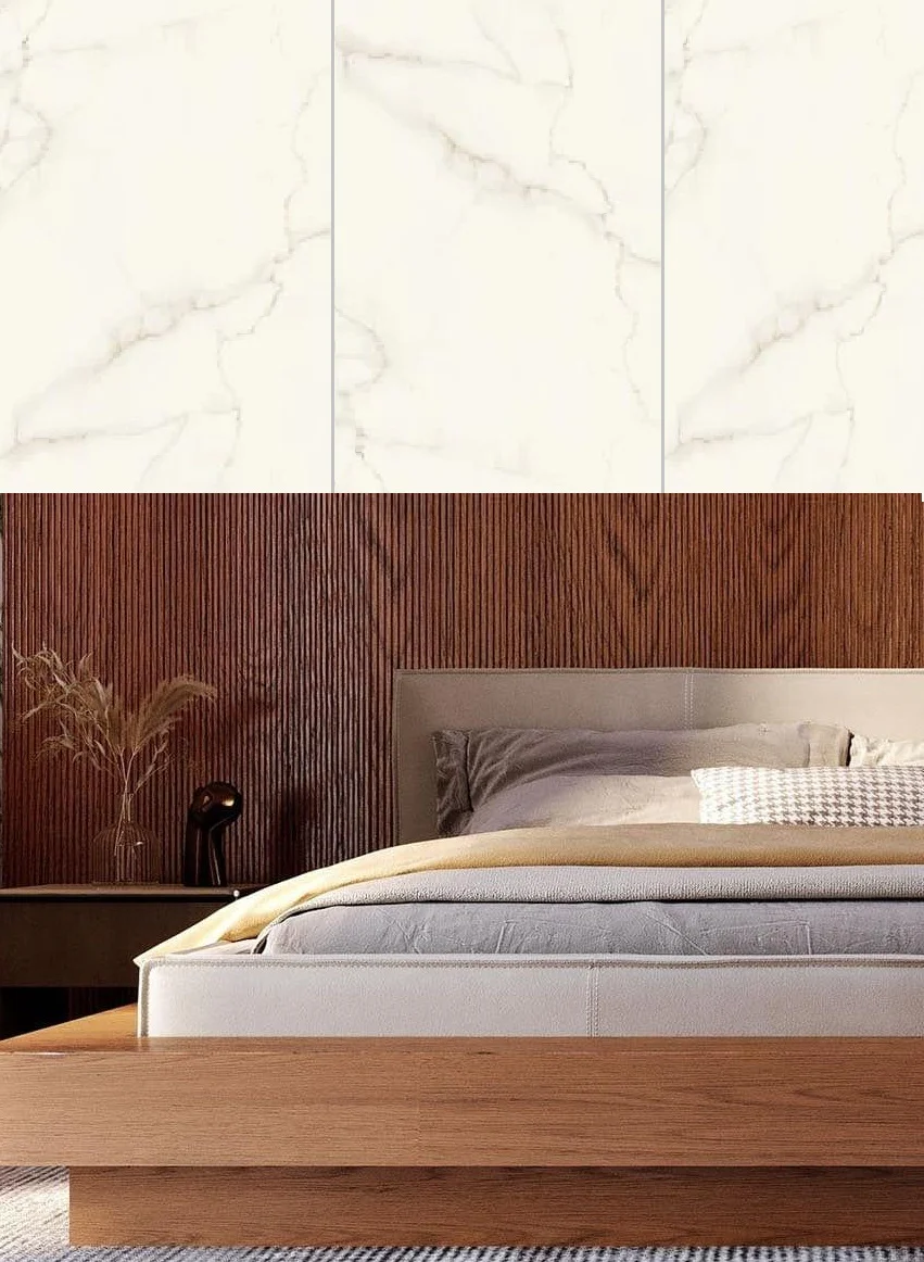 Panel Decorativo WPC Bambú 1.22 M X 2.80 M X 5 Mm  Blanco Carrara Crema - Image 2