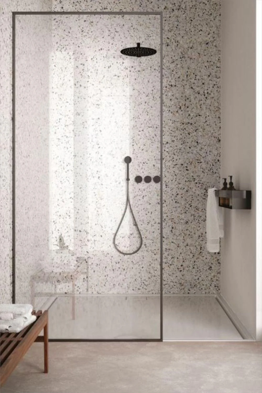 Panel Decorativo WPC Bambú 1.22 M X 2.80 M X 5 Mm Piedra Marmol Terrazo Mate - Image 3