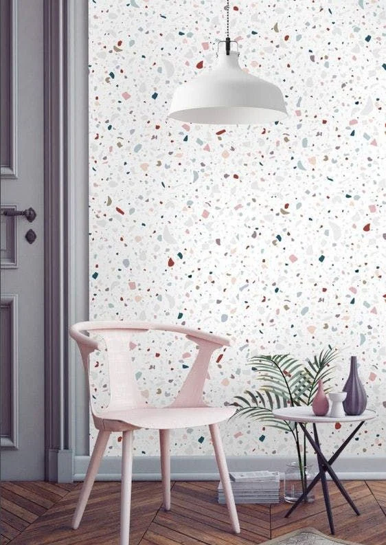 Panel Decorativo WPC Bambú 1.22 M X 2.80 M X 5 Mm Piedra Terrazo Brillante - Image 3
