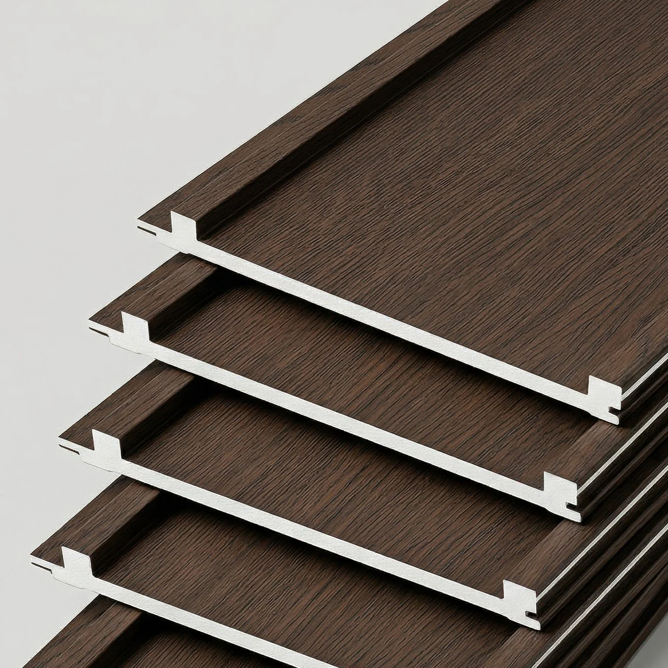 Panel Lama Acanalado WPC Madera Nogal Big 200X15x2900 Mm | Revestimiento Interior Hidrófugo Para Muros Y Techos - Image 2