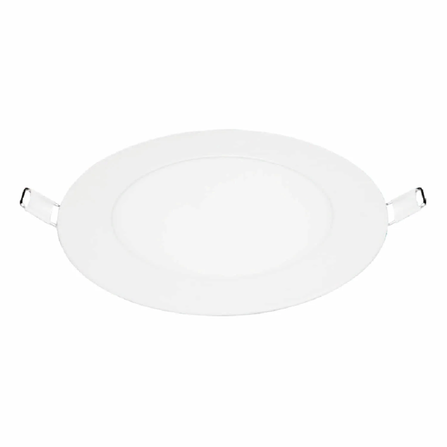 Panel LED Recesado12w 65K Redondo Blanco. Lámpara De Techo Empotrado.