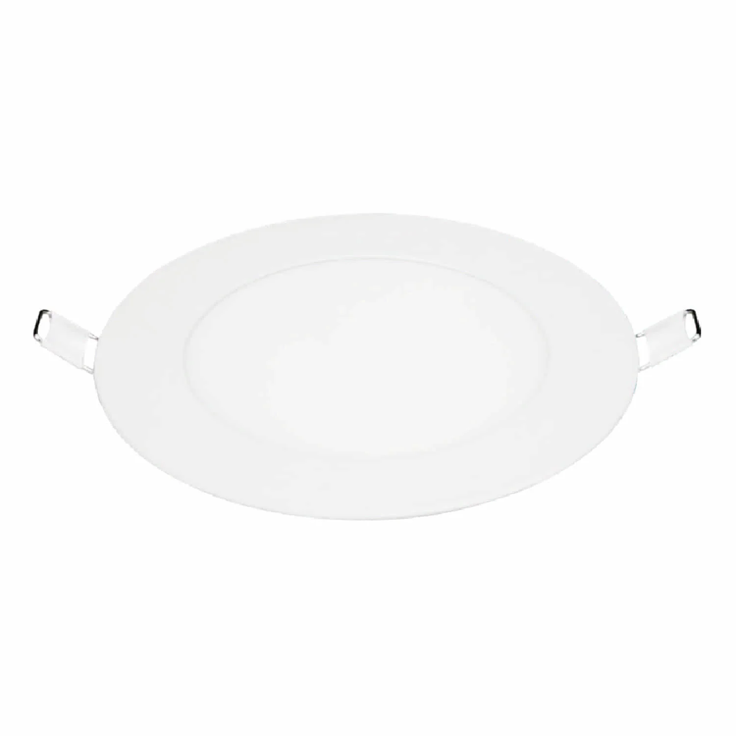 Panel LED Recesado Redondo 12W 3000K Luz Cálida. Lámpara De Techo Empotrado.