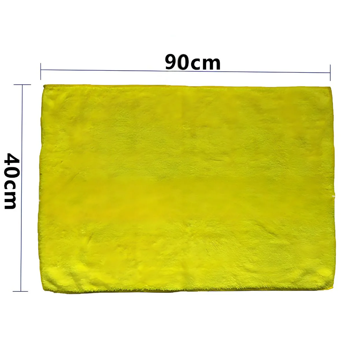 Paño De Microfibra Color Amarillo 40 X 90Cm. Trapo De Limpieza Absorbente. (420Gsm) - Image 2