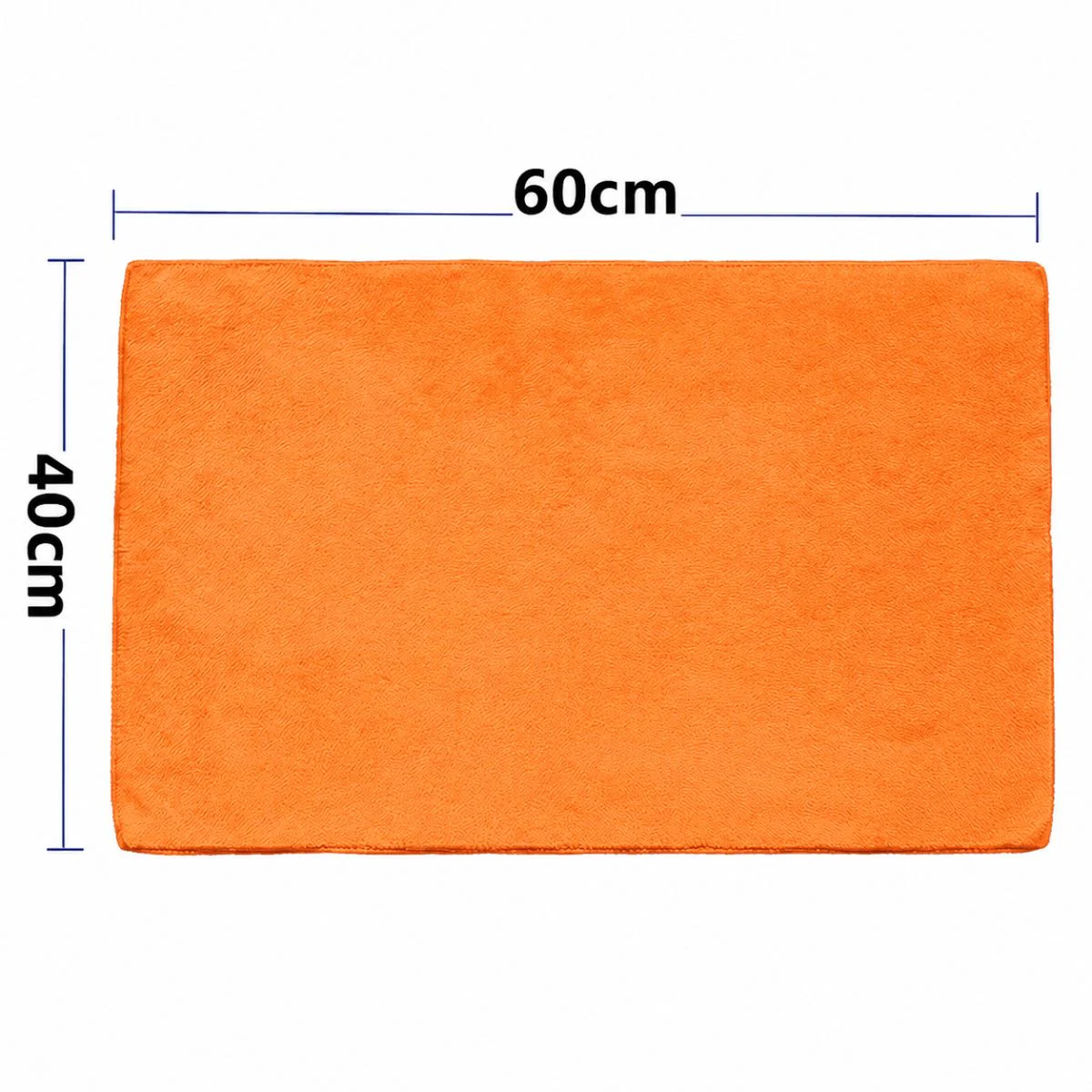 Paño De Microfibra Color Naranja 40 X 60Cm. Trapo De Limpieza Absorbente. (340Gsm) - Image 2