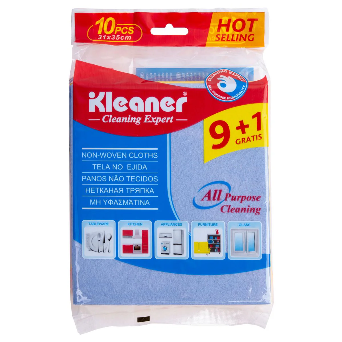Paños De Limpieza No Tejidos. Pack De 10 Unidades. Trapos Multiusos (31×35Cm) Super Absorbentes. - Image 2