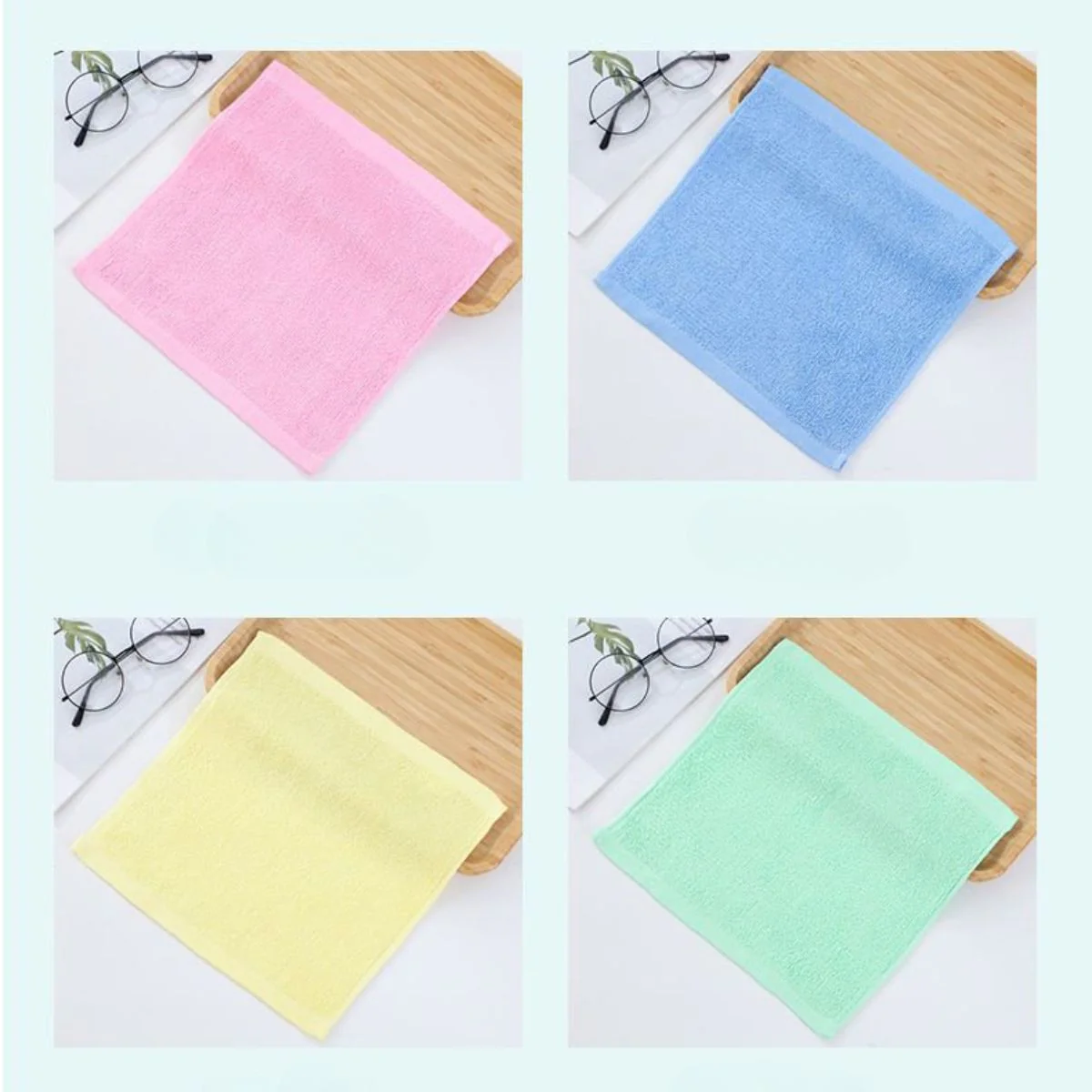 Paños De Microfibra  (Set De 10 Unidades). 25Cm X 25Cm Colores Surtidos. Trapos De Limpieza Absorbentes. - Image 2