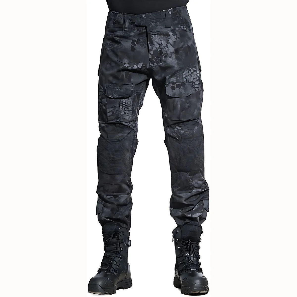 Pantalones Tácticos Con Bolsillos Para Hombre. Atuendo Militar. Camuflaje. - Image 10