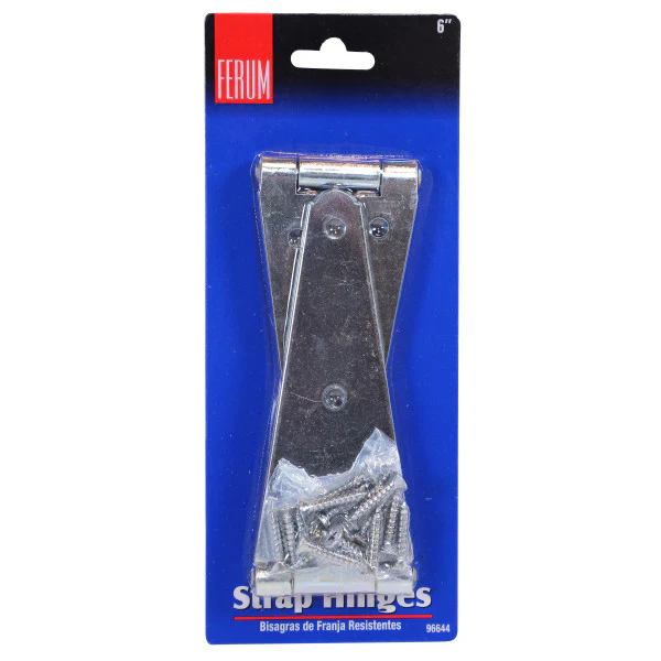 (Par) Bisagras Heavy Duty De Correa De 6" Galvanizada - Image 2