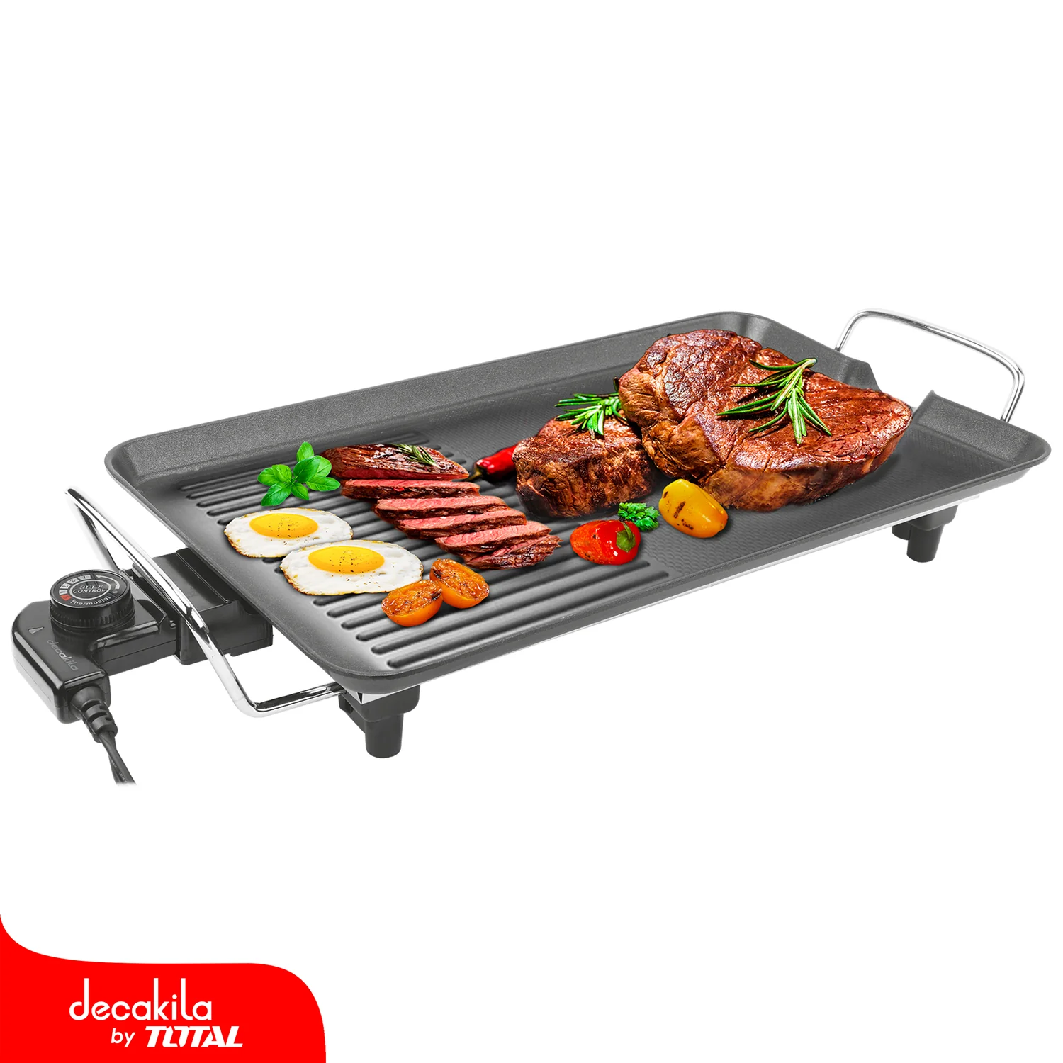 Parrilla Plancha Grill 1500W 120V 50-60Hz L480xa270mm Cocción Termostato Con 240°C - Image 2