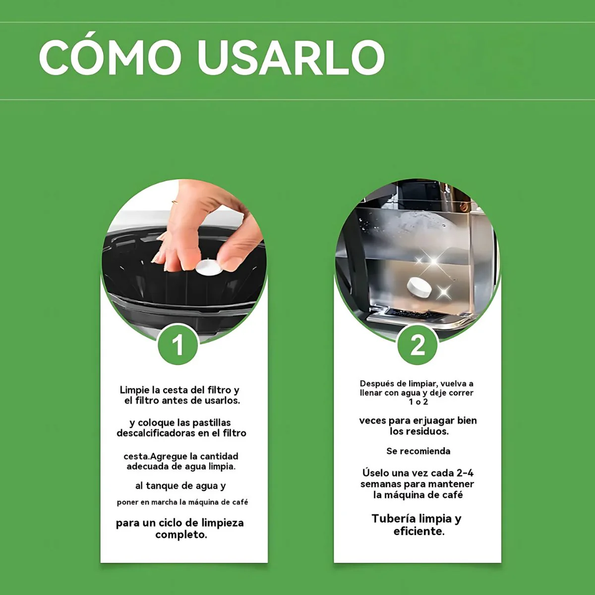 Pastillas Efervescentes Para Limpieza De Cafeteras Espresso. Tabletas De Limpieza De Maquina De Café. Pack 24 Unidades. - Image 3