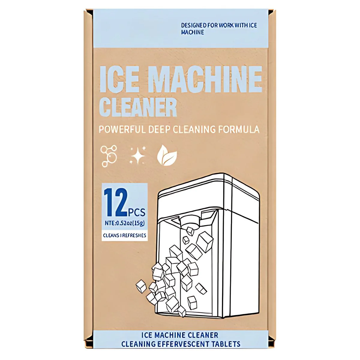 Pastillas Efervescentes Para Limpieza Máquinas De Hielo – Tabletas Limpiadoras De Hielera. Pack De 12 Unidades. - Image 5