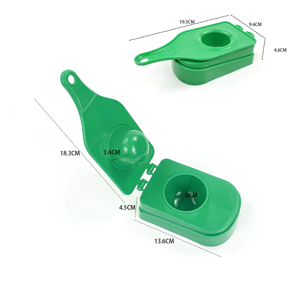 Pataconera Manual Para Relleno 19.5Cm. Prensa Para Patacones. Moldeador De Masa. Color Verde (19.5Cm) - Image 2