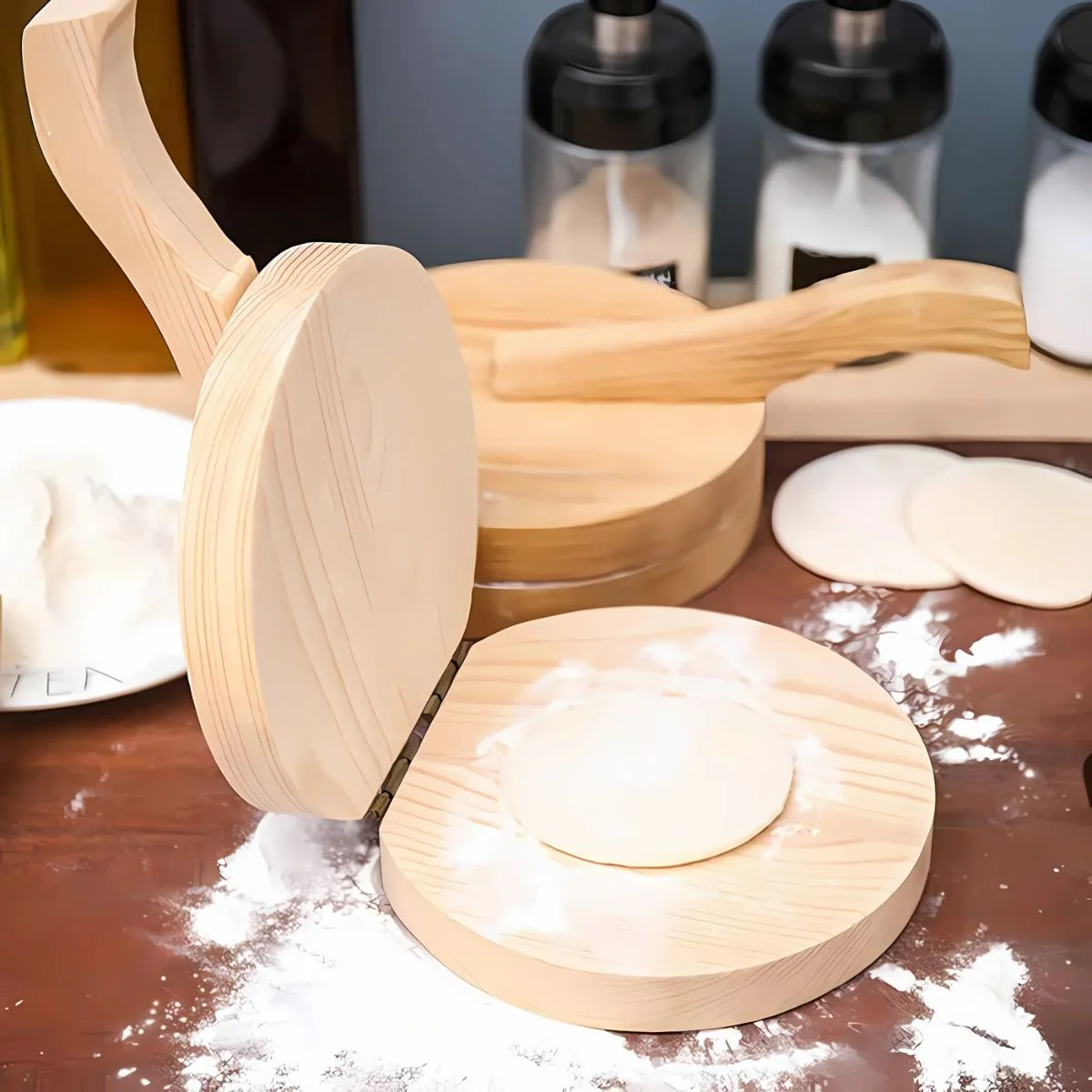 Pataconera Prensa De Madera Para Patacones Y Empanadas Con Mango Ergonómico. - Image 4