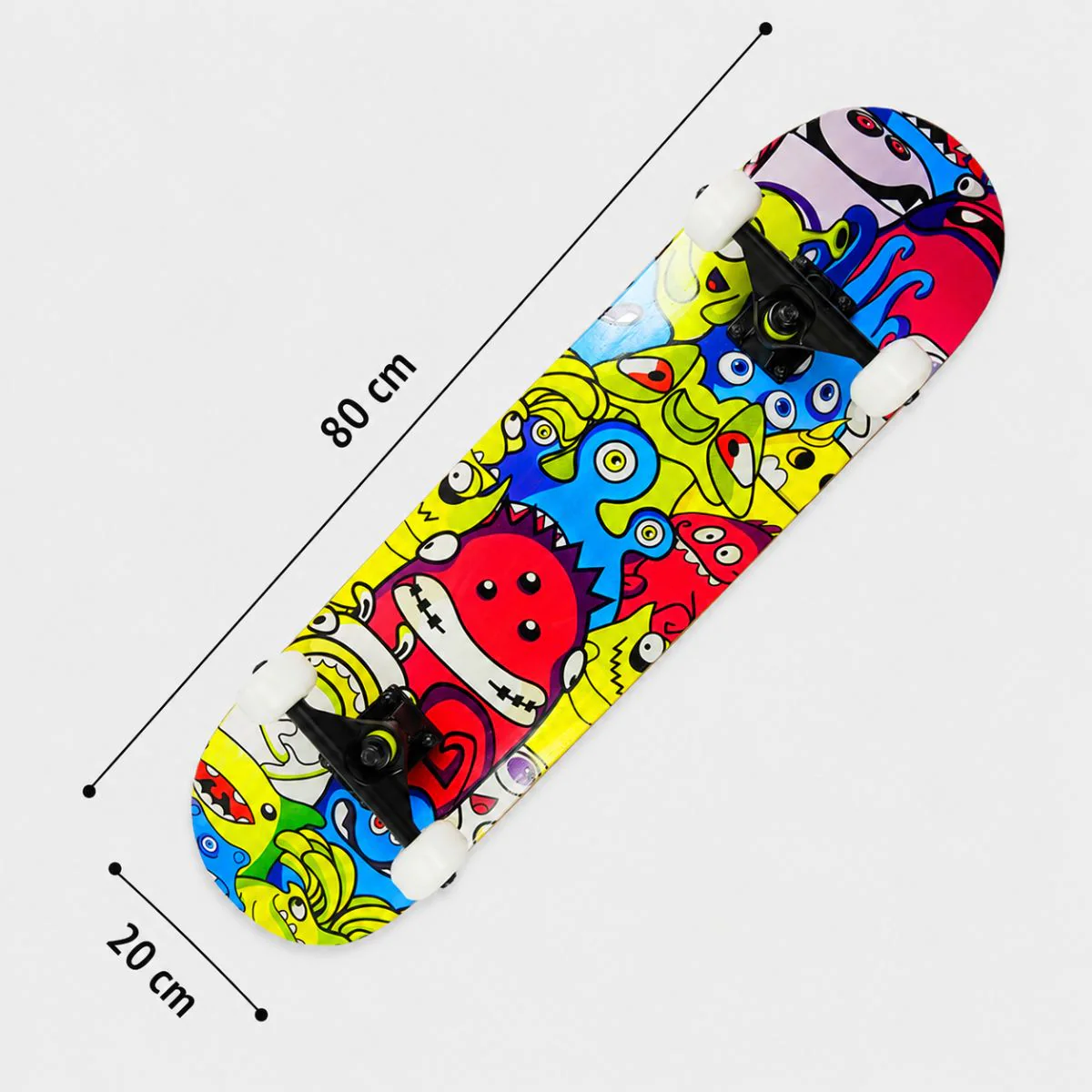 Patineta Skateboard Profesional 31” 7 Capas Maple 5A Con Ruedas 95A Y Base Aluminio Para Niños Y Adultos - Image 5