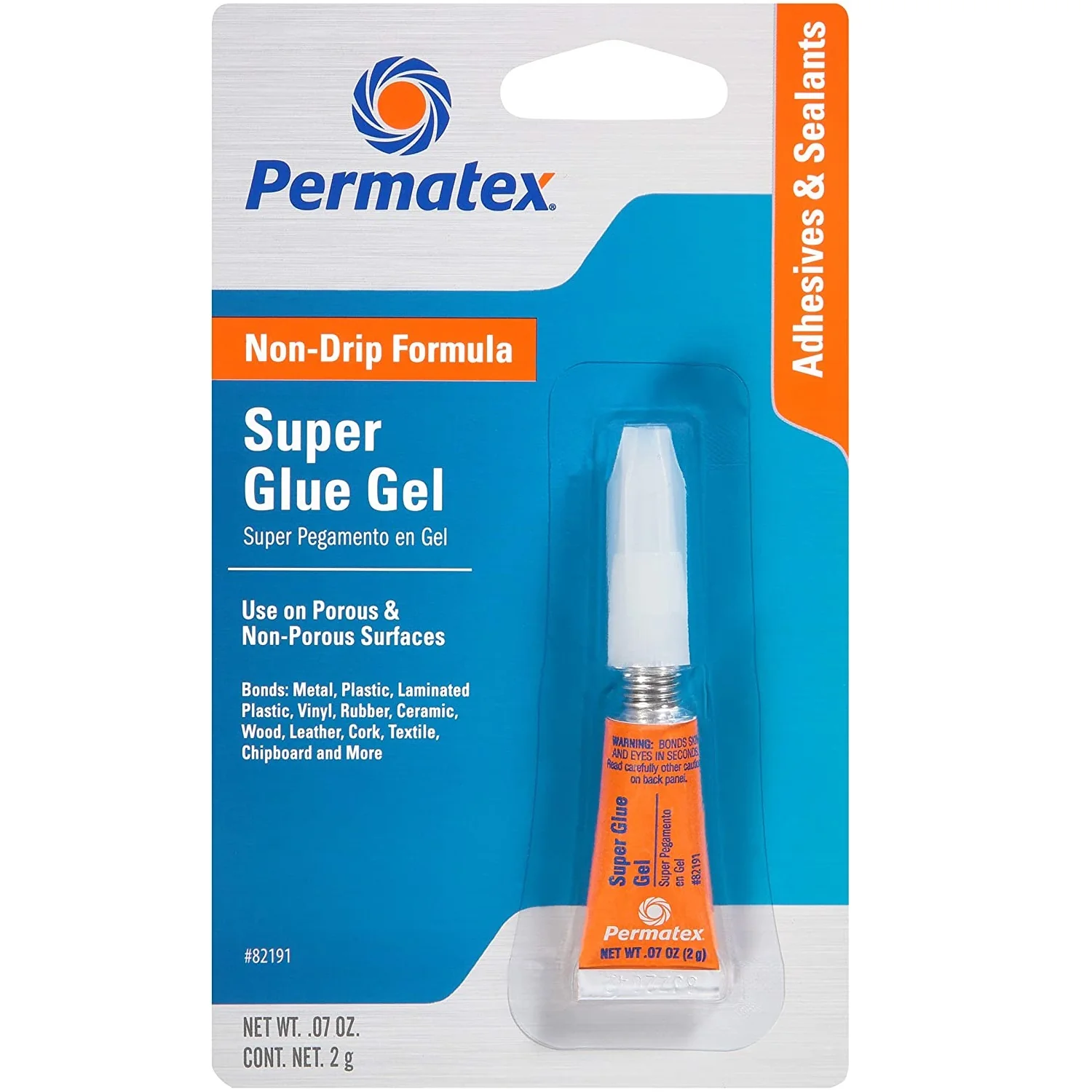 Pegamento Crazy Glue Multipropósito Permatex 2G.
