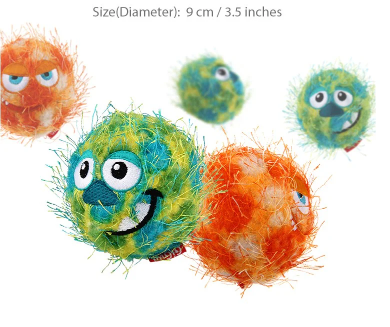 Pelota Crazy Ball Tela Verde Para Mascota - Image 4