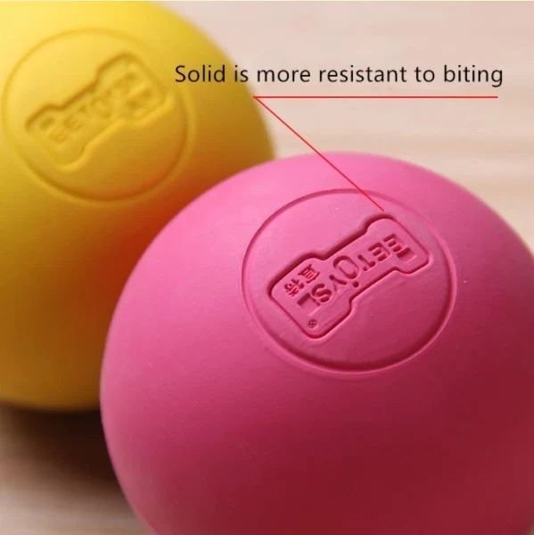 Pelota De Caucho Solido Con Efecto Rebote. Tamaño 6Cm. Color Amarillo. - Image 3