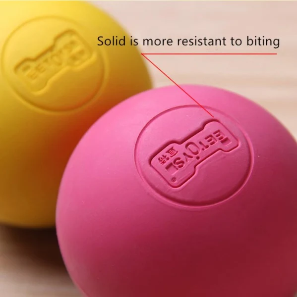 Pelota De Caucho Solido Con Efecto Rebote. Tamaño 6Cm. Color Rosado. - Image 3