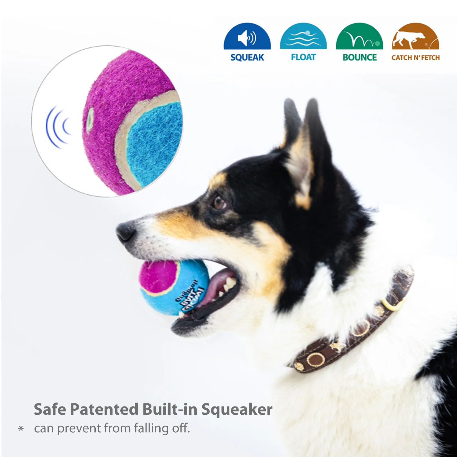 Pelota De Tenis 3 Pack Juguete Para Mascota M - Image 2