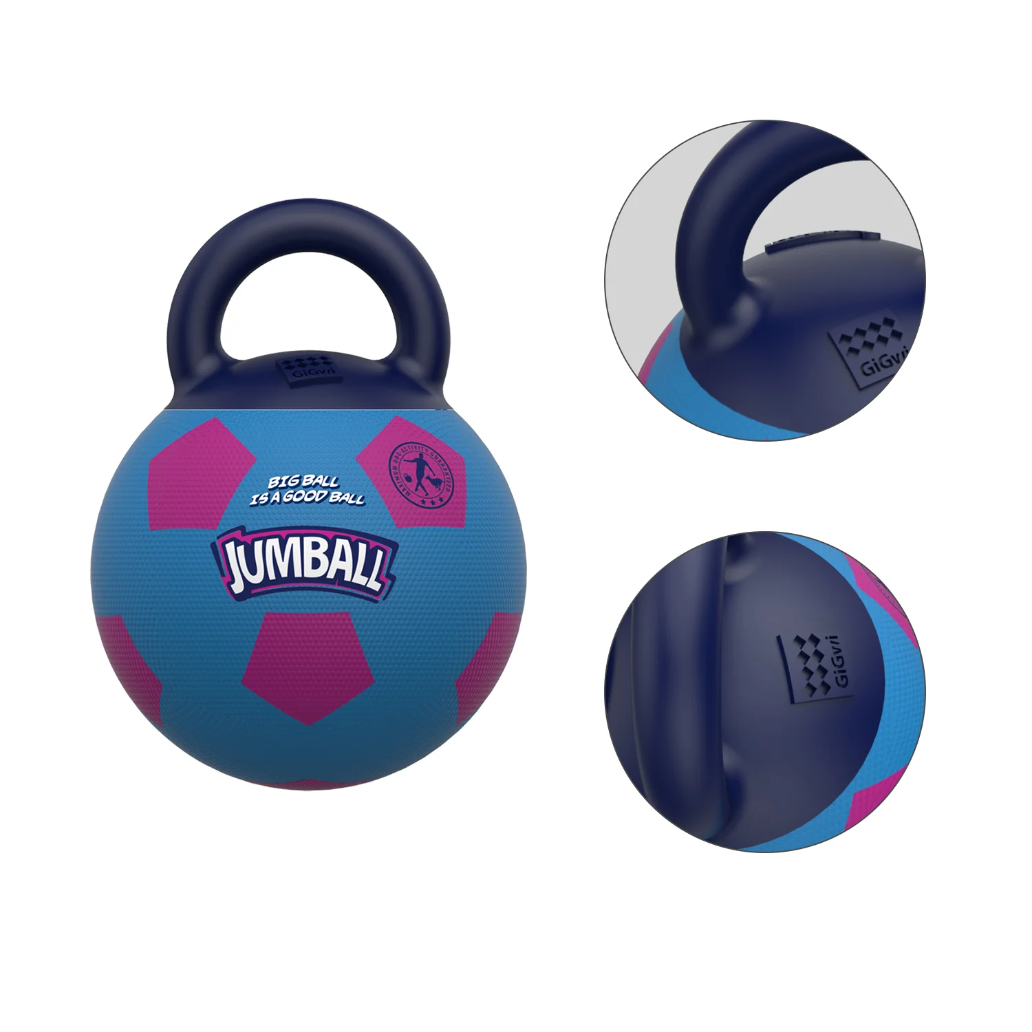 Pelota JUMBALL Azul Con Asa Para Mascota - Image 3