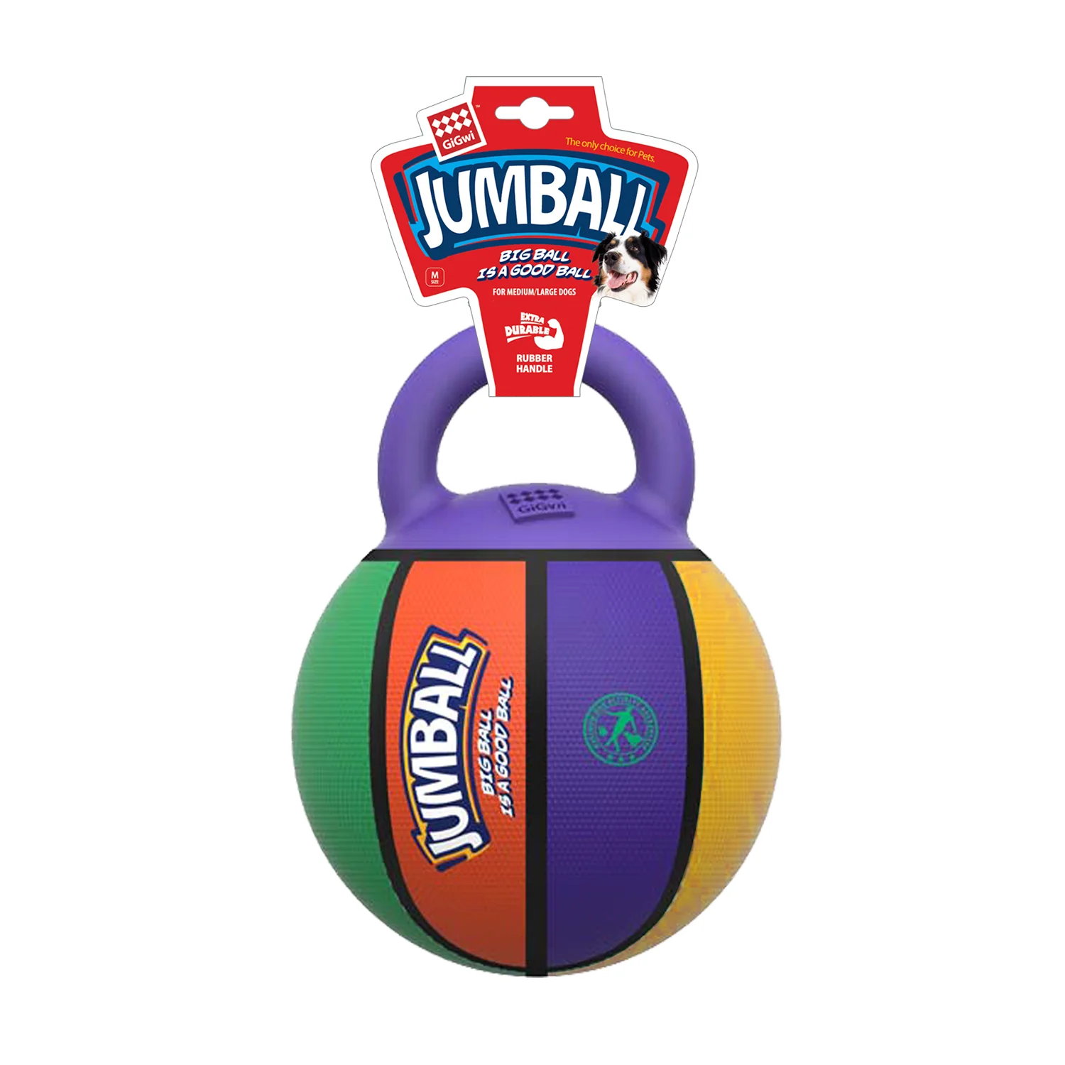 Pelota JUMBALL Multicolor Con Asa Para Mascota