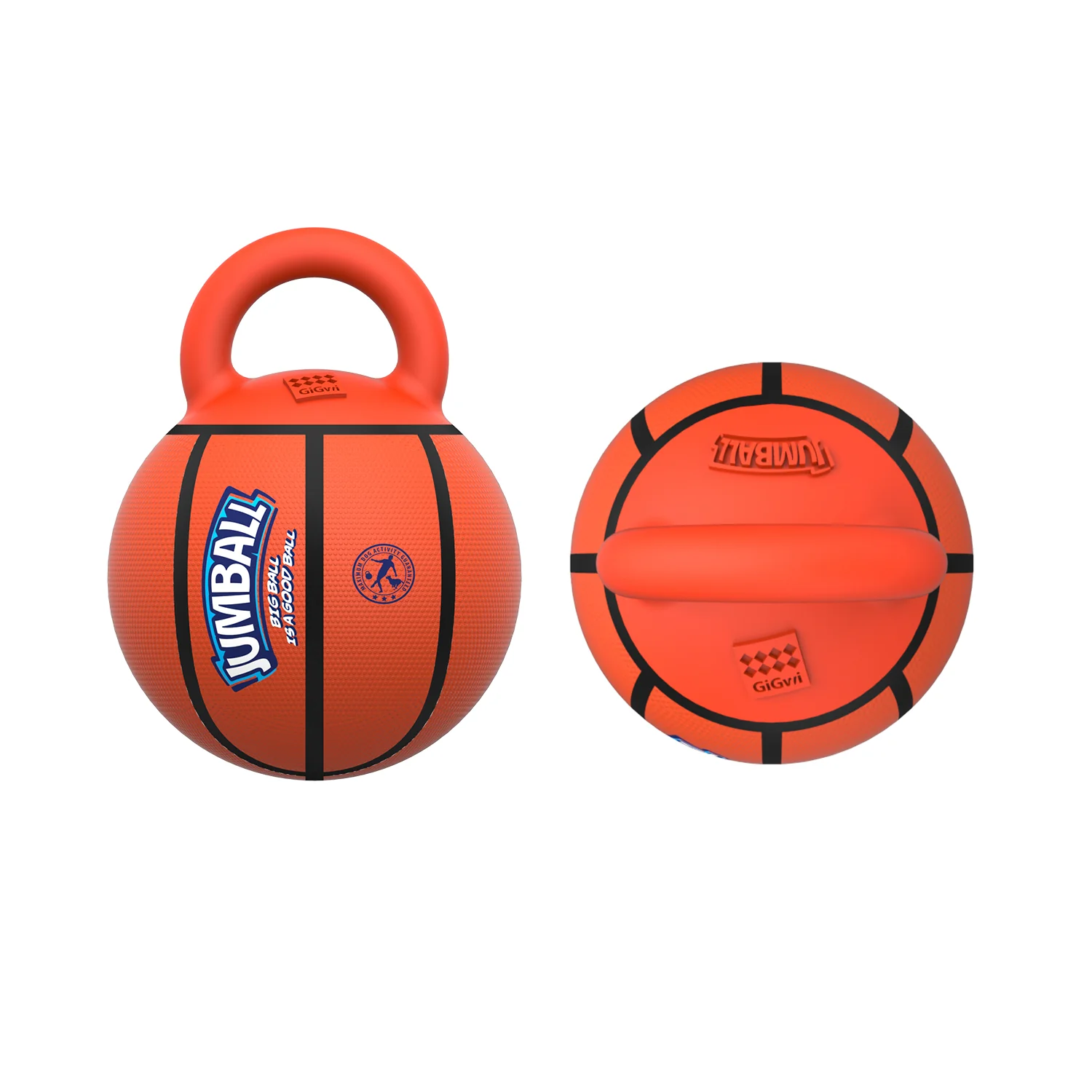 Pelota JUMBALL Naranja Con Asa Para Mascota - Image 6