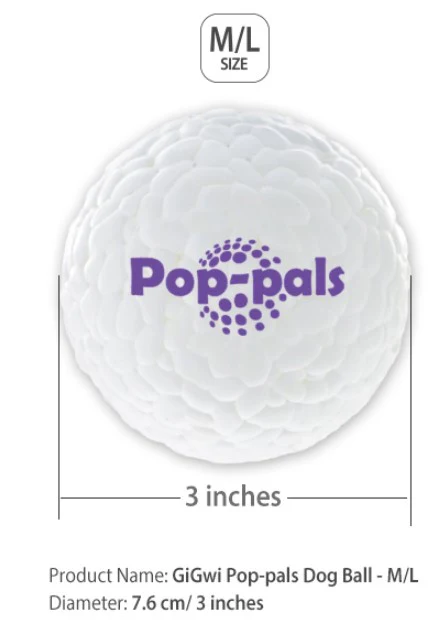Pelota Pop Pals Ultra Durable Talla L Para Mascotas - Image 4