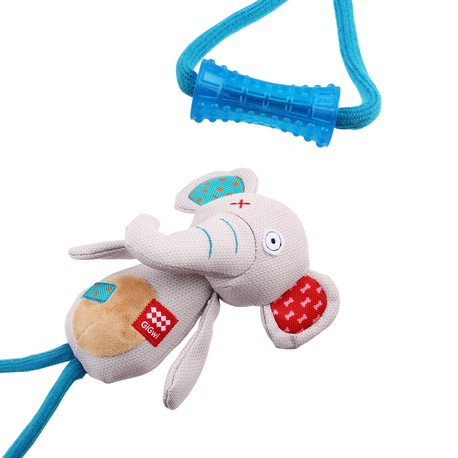 Peluche Elefante De Tela Con Cuerda Para Mascota - Image 3