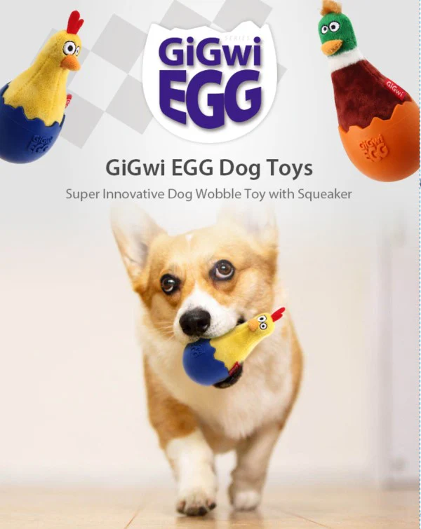 Peluche Gallina Gigwi EGG Amarilla Para Mascota - Image 2