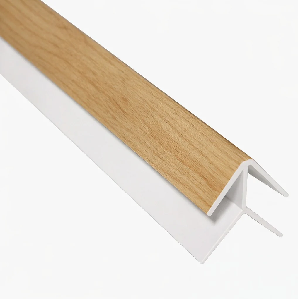 Perfil Esquina Exterior Accesorio Cielo Raso PVC Techo Fresno Madera Madera 5.95M  Resistente A Humedad Fácil Instalación Alta Durabilidad - Image 3